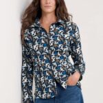 Seasalt Cornwall Larissa Shirt Swooping Birds Onyx- La Vie en Rose Damesmode