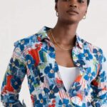 Seasalt Cornwall Larissa Shirt Table Sketch Chalk- La Vie en Rose Damesmode