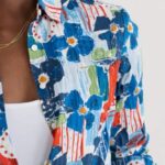 Seasalt Cornwall Larissa Shirt Table Sketch Chalk- La Vie en Rose Damesmode