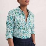 Seasalt Cornwall Larissa Shirt Wandering Peas Chalk - La Vie en Rose Damesmode