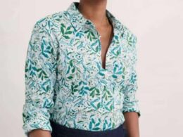 Seasalt Cornwall Larissa Shirt Wandering Peas Chalk - La Vie en Rose Damesmode