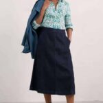 Seasalt Cornwall Larissa Shirt Wandering Peas Chalk - La Vie en Rose Damesmode