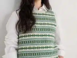 Seasalt Cornwall Lemon Porch Vest Minvor Aran Cut Grass- La Vie en Rose Damesmode