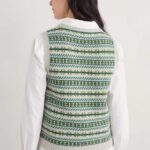 Seasalt Cornwall Lemon Porch Vest Minvor Aran Cut Grass- La Vie en Rose Damesmode