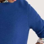 Seasalt Cornwall Makers Cotton Jumper Washed Marine - La Vie en Rose Damesmode