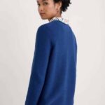 Seasalt Cornwall Makers Cotton Jumper Washed Marine - La Vie en Rose Damesmode