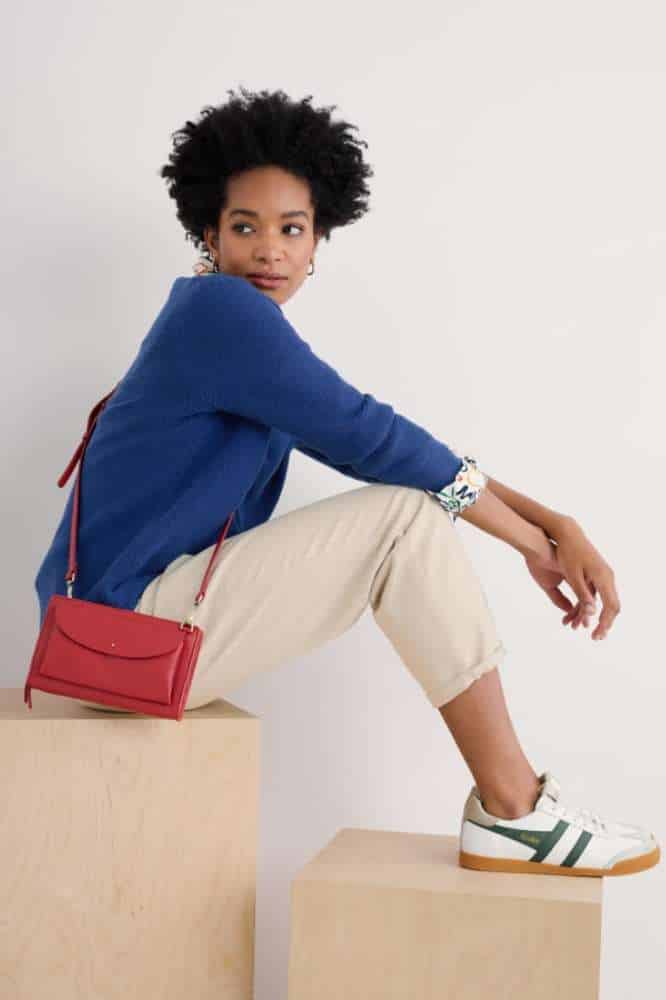 Seasalt Cornwall Makers Cotton Jumper Washed Marine - La Vie en Rose Damesmode