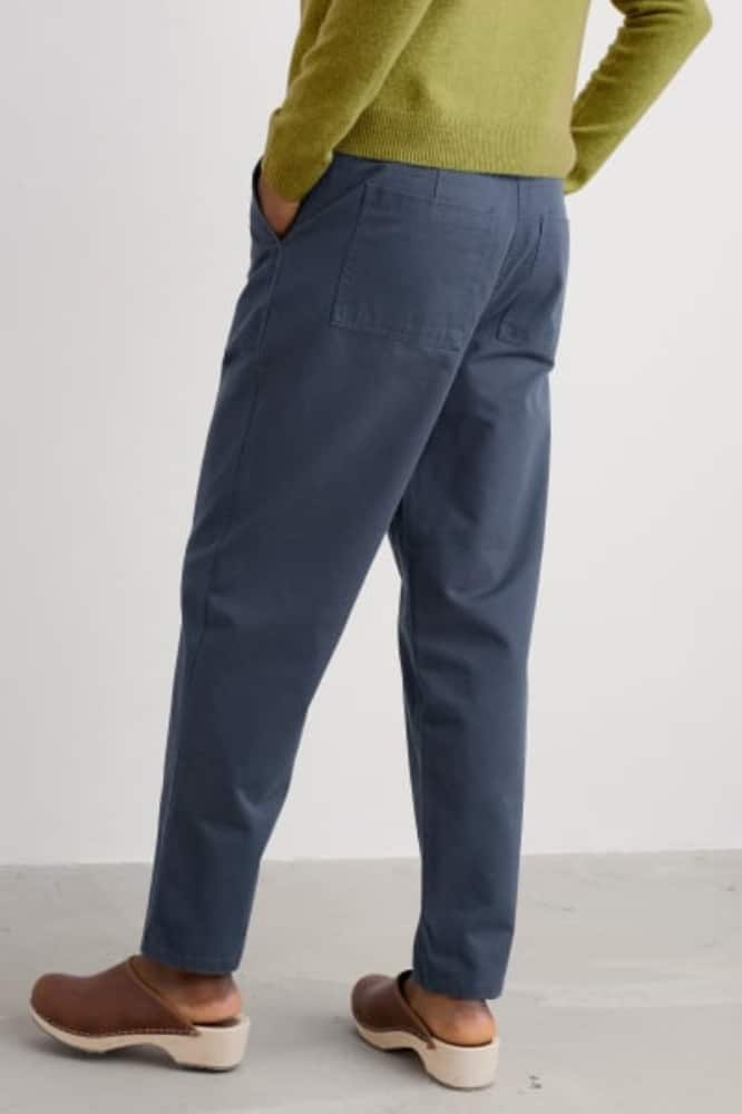Seasalt Cornwall Mor Path Organic Cotton Tapered Trousers Maritime - La Vie en Rose Damesmode