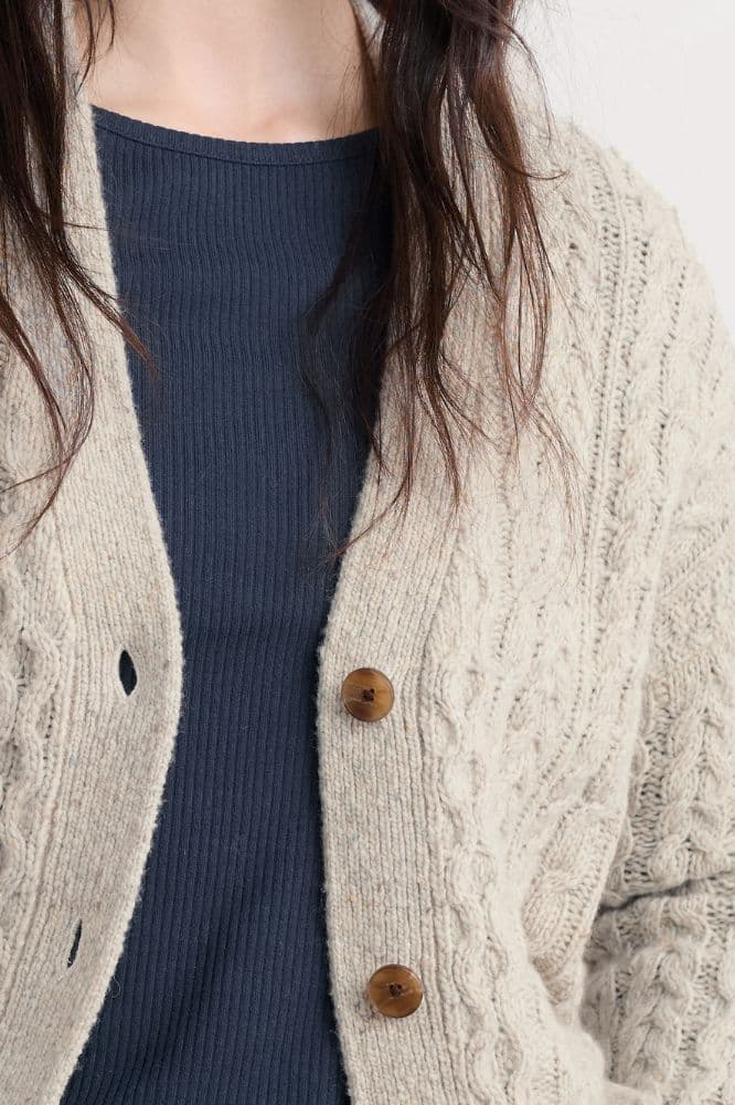 Seasalt Cornwall Newlyn Cardigan Aran Merino - La Vie en Rose Damesmode Enkhuizen