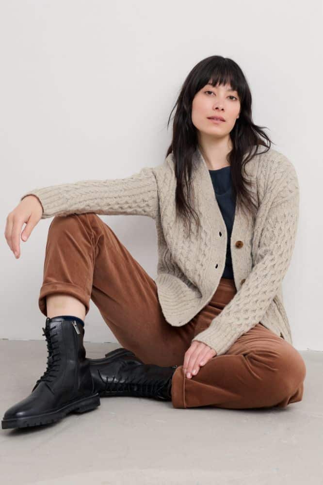 Seasalt Cornwall Newlyn Cardigan Aran Merino - La Vie en Rose Damesmode Enkhuizen