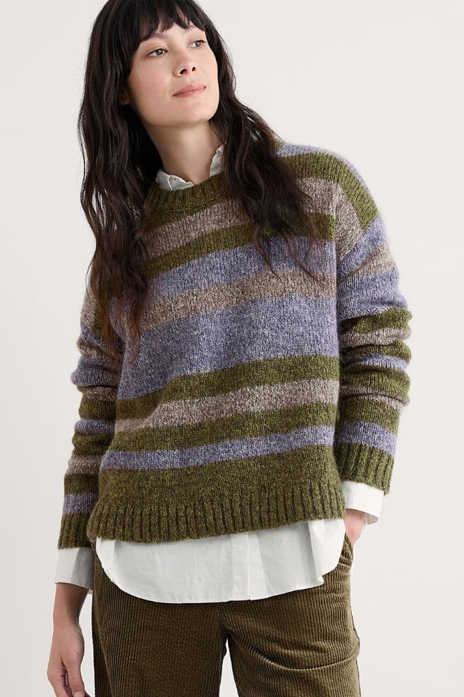 Seasalt Cornwall Painter Jumper Carvannel Laurel Mix - La Vie en Rose Damesmode Enkhuizen