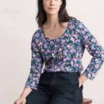 Seasalt Cornwall Penhollow Top Paper Helleborus Echium - La Vie en Rose Damesmode