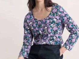 Seasalt Cornwall Penhollow Top Paper Helleborus Echium - La Vie en Rose Damesmode