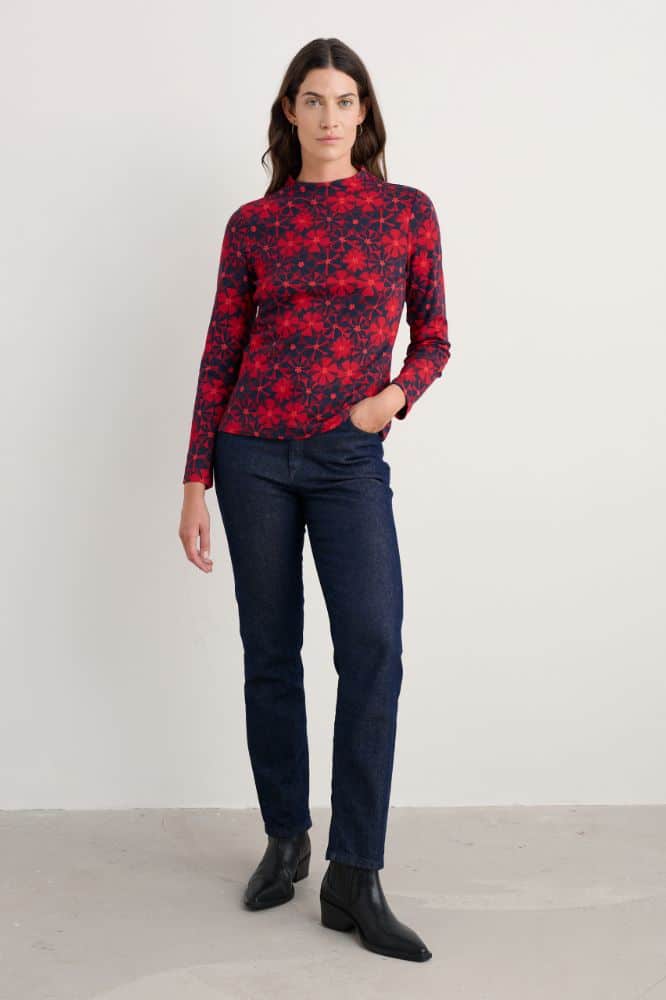 Seasalt Cornwall Penpont Jersey Top Handicraft Flowers Jam- La Vie en Rose Damesmode Enkhuizen