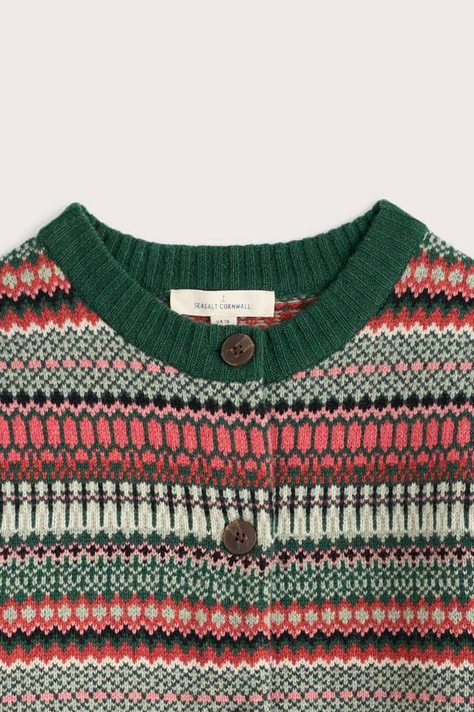 Seasalt Cornwall Percella Cove Cardigan Weaving Needle Forage Mix - La Vie en Rose Damesmode