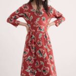 Seasalt Cornwall Pier View Dress Artist Camelia Red Sail - La Vie en Rose Damesmode