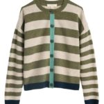 Seasalt Cornwall Pinwell Cardigan Bright Shape Light Olive Mix - La Vie en Rose Damesmode Enkhuizen