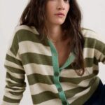 Seasalt Cornwall Pinwell Cardigan Bright Shape Light Olive Mix - La Vie en Rose Damesmode Enkhuizen