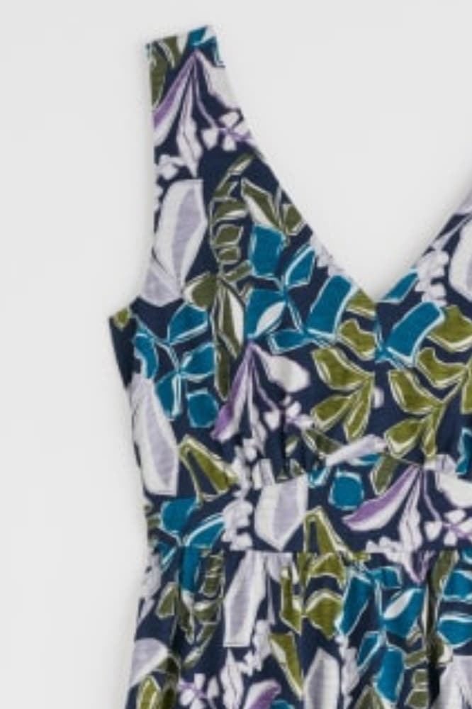 Seasalt Cornwall Polmanter Dress Linear Leaves Maritime - La Vie en Rose Damesmode