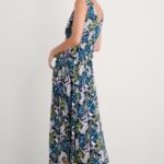 Seasalt Cornwall Polmanter Dress Linear Leaves Maritime - La Vie en Rose Damesmode