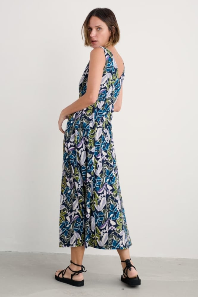 Seasalt Cornwall Polmanter Dress Linear Leaves Maritime - La Vie en Rose Damesmode