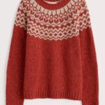 Seasalt Cornwall Port Kinnis Jumper Merino Wag Tail Red Sail Birch Mix - La Vie en Rose Damesmode