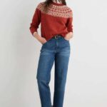 Seasalt Cornwall Port Kinnis Jumper Merino Wag Tail Red Sail Birch Mix - La Vie en Rose Damesmode