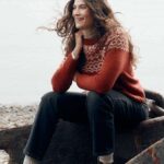 Seasalt Cornwall Port Kinnis Jumper Merino Wag Tail Red Sail Birch Mix - La Vie en Rose Damesmode