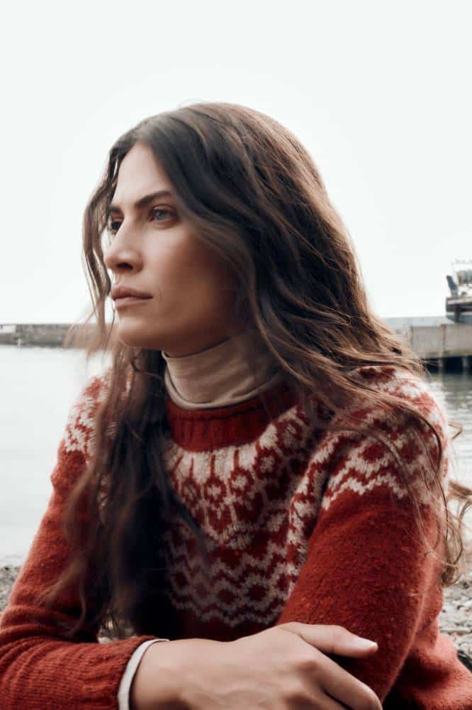 Seasalt Cornwall Port Kinnis Jumper Merino Wag Tail Red Sail Birch Mix - La Vie en Rose Damesmode