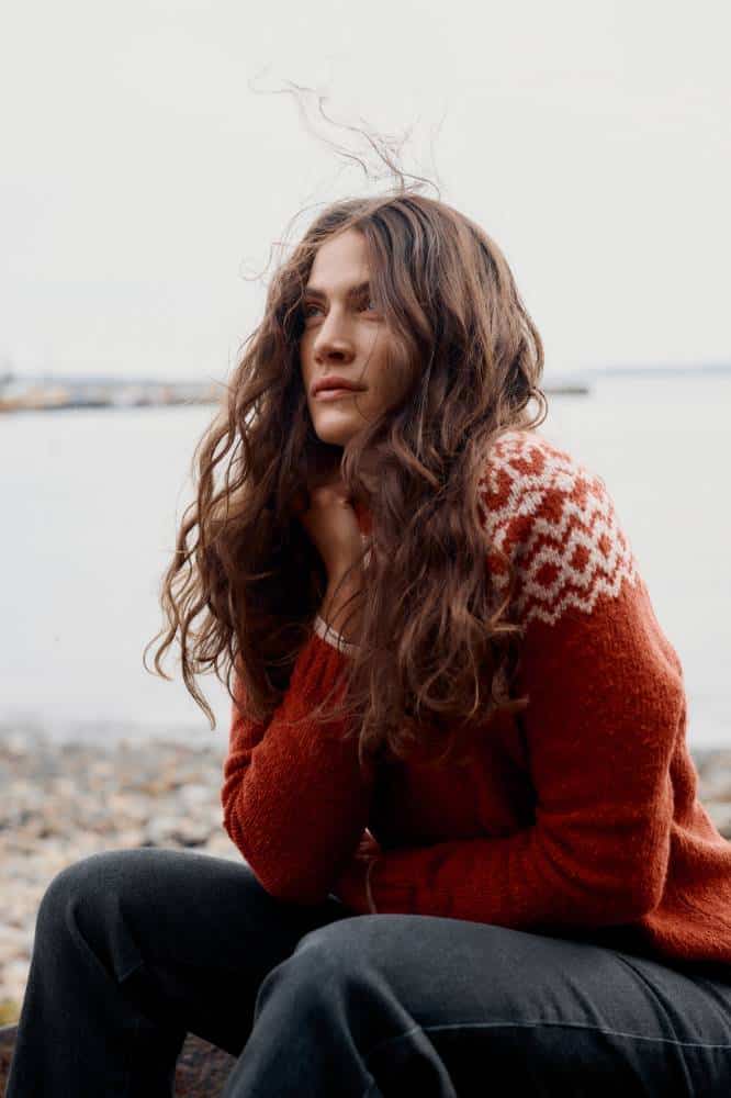 Seasalt Cornwall Port Kinnis Jumper Merino Wag Tail Red Sail Birch Mix - La Vie en Rose Damesmode