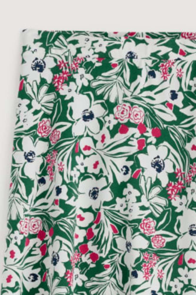 Seasalt Cornwall Rose Skirt Calf Garden Flowers Dark Forage - La Vie en Rose Damesmode