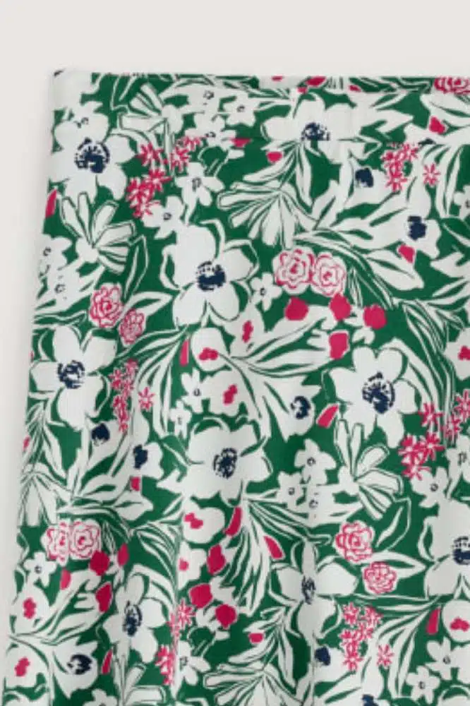 Seasalt Cornwall Rose Skirt Calf Garden Flowers Dark Forage - La Vie en Rose Damesmode