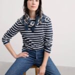 Seasalt Cornwall Sailor Shirt Breton Maritime Chalk - La Vie en Rose Damesmode Enkhuizen