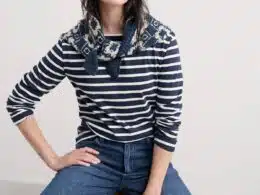 Seasalt Cornwall Sailor Shirt Breton Maritime Chalk - La Vie en Rose Damesmode Enkhuizen