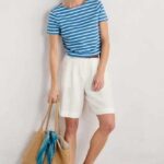 Seasalt Cornwall Sailor T-Shirt Breton Sailboats Chalk - La Vie en Rose Damesmode