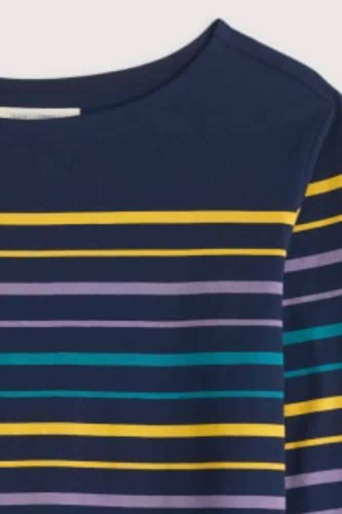 Seasalt Cornwall Sailor Top Falmouth Tri Shore Maritime Gorse - La Vie en Rose Damesmode