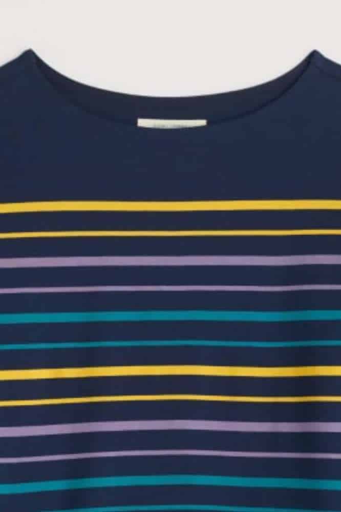 Seasalt Cornwall Sailor Top Falmouth Tri Shore Maritime Gorse - La Vie en Rose Damesmode