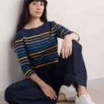 Seasalt Cornwall Sailor Top Falmouth Tri Shore Maritime Gorse - La Vie en Rose Damesmode