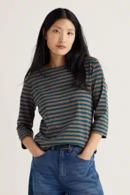 Seasalt Cornwall Sailor Top Mini Cornish Toffee - La Vie en Rose Damesmode Enkhuizen