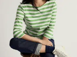 Seasalt Cornwall Sailor Top Scallion clover Leaf