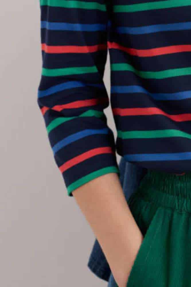 Seasalt Cornwall Sailor Top Tri Breton MAritime Glade - La Vie en Rose Damesmode