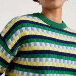 Seasalt Cornwall Seasalt Cornwall Clover Bed Lambswool Blend Jumperr Croquet Island Multi- La Vie en Rose Damesmode- La Vie en Rose Damesmode