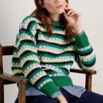 Seasalt Cornwall Seasalt Cornwall Clover Bed Lambswool Blend Jumperr Croquet Island Multi- La Vie en Rose Damesmode- La Vie en Rose Damesmode