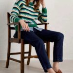 Seasalt Cornwall Seasalt Cornwall Clover Bed Lambswool Blend Jumperr Croquet Island Multi- La Vie en Rose Damesmode- La Vie en Rose Damesmode