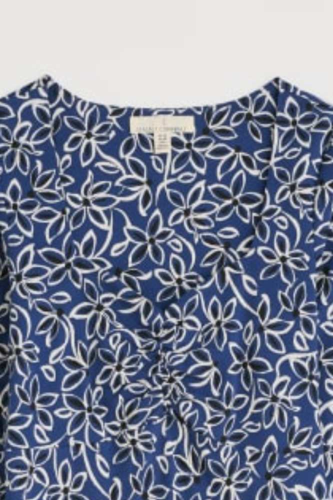 Seasalt Cornwall Secret Cove Dress Harbour Floral Washed Marine - La Vie en Rose Damesmode