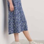 Seasalt Cornwall Secret Cove Dress Harbour Floral Washed Marine - La Vie en Rose Damesmode