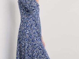 Seasalt Cornwall Secret Cove Dress Harbour Floral Washed Marine - La Vie en Rose Damesmode
