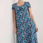 Seasalt Cornwall Secret Cove Dress Spring Geraniums Maritime - La Vie en Rose Damesmode