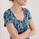 Seasalt Cornwall Secret Cove Dress Spring Geraniums Maritime - La Vie en Rose Damesmode