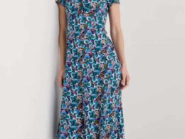 Seasalt Cornwall Secret Cove Dress Spring Geraniums Maritime - La Vie en Rose Damesmode